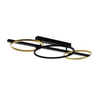 Lámpara de Techo Eglo Lanacera 12.5w Acero Negro 2 Luces