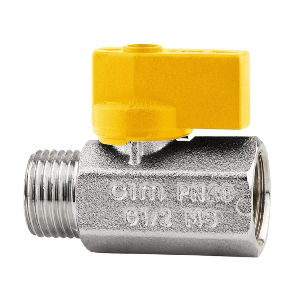 Válvula esférica Mini Gas Cim 012g 1/2""