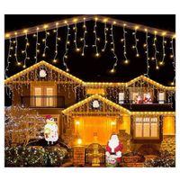 Cortina Luces Led Decoración Navidad Cálida 3m Extensible