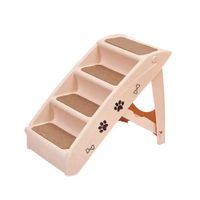 Escalera Plegable Beige para Mascotas