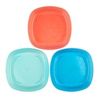 Set x3 unds. de Platos sin divisiones para niños pequeños