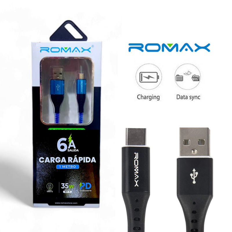 CABLE ROMAC USB C (6A)