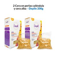 2 Cera en perlas caléndula y cera alba 200g - Depile