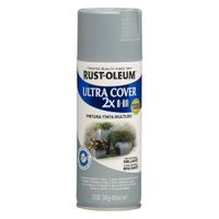 Aerosol Multiusos Rust Oleum Ultra Cover 2x Gris Invierno Brillante 340 gr