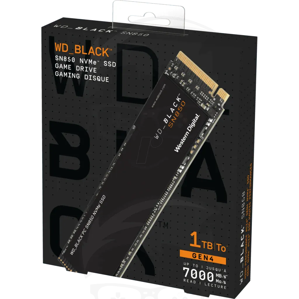 Wd ssd 1tb black sn850 m.2 nvme pcie 4.0 ssd 7000 mb/s ps5