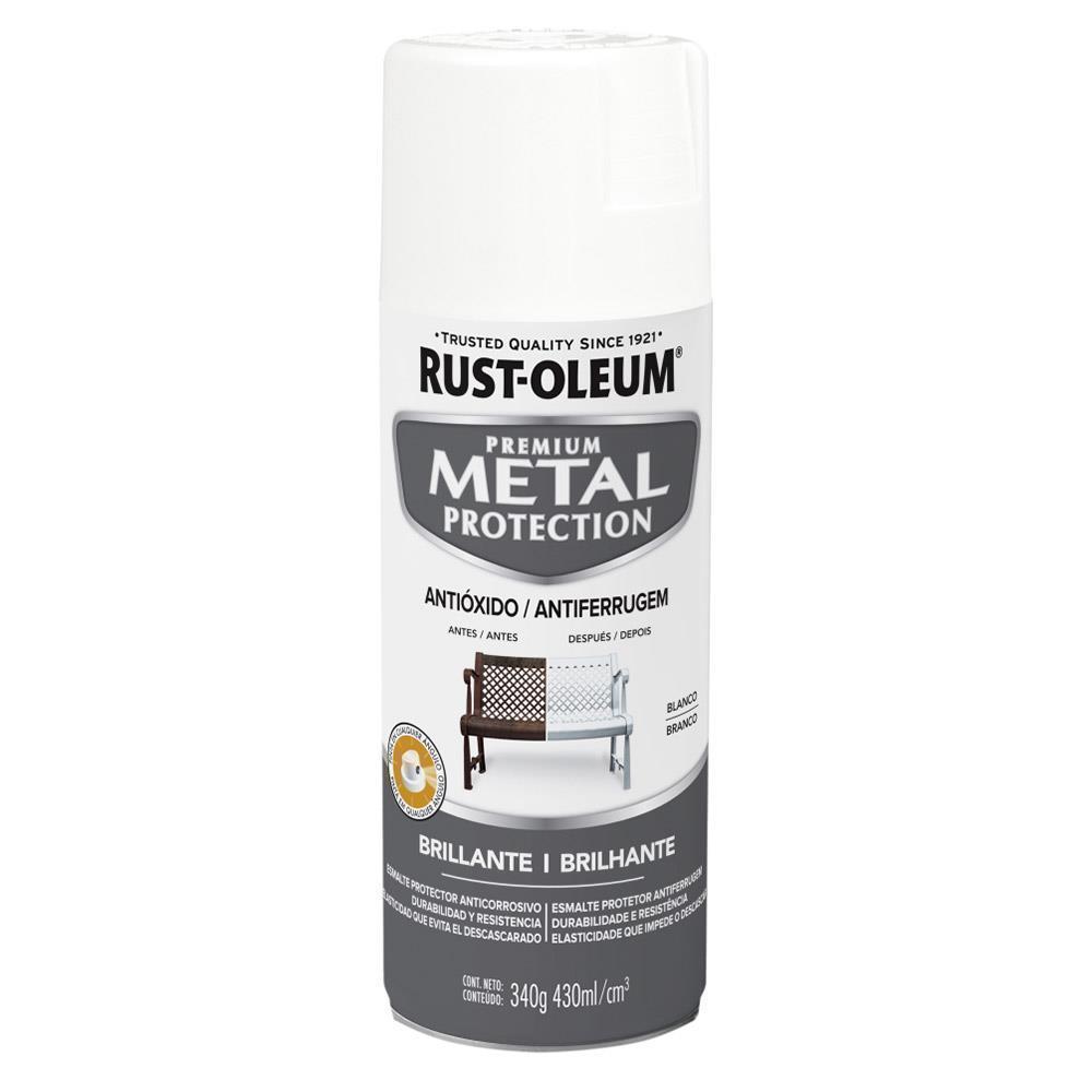 Aerosol Anticorrosivo Rust Oleum Metal Protection Brillante Blanco 340 gr