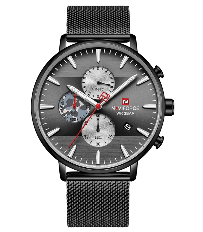 Reloj Naviforcce Acero Inoxidable Negro NAV-114