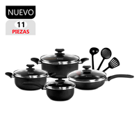 Set de Ollas Antiadherentes Finezza FZ-1625T-2 Negro