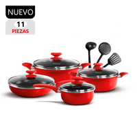 Set de Ollas Antiadherentes Finezza FZ-1625T-2 Negro