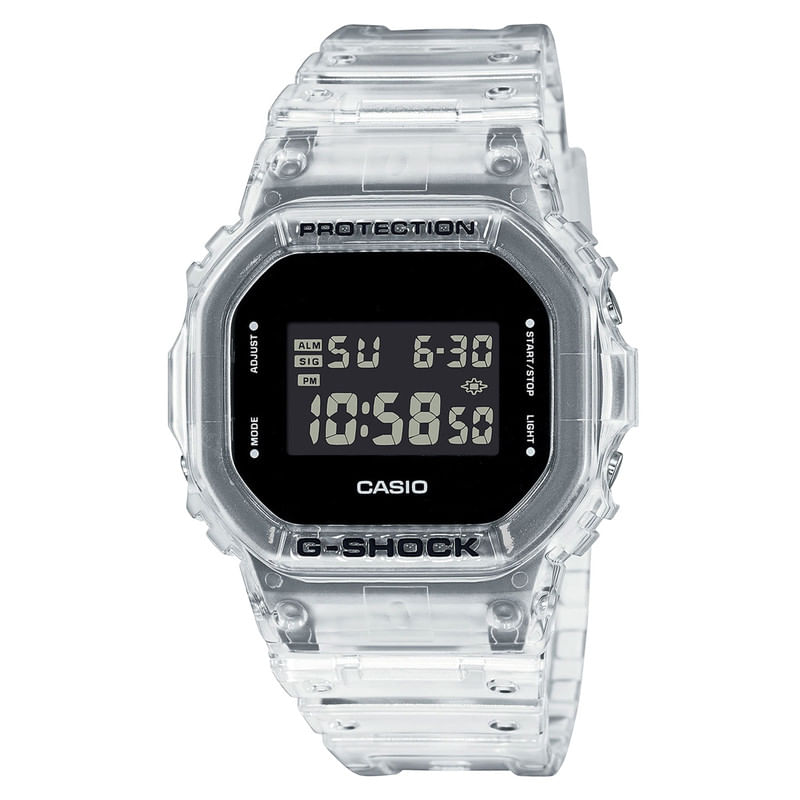 Reloj G-Shock Resina Gris Transparente con Multicolor DW-5600SRS-7 G-SK-77