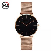 Reloj Hannah Martin Acero Oro Rosa Negro HAN-7