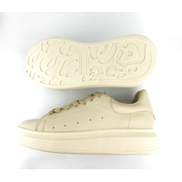 Zapatillas de Cuero Clásico Beige AZ117H