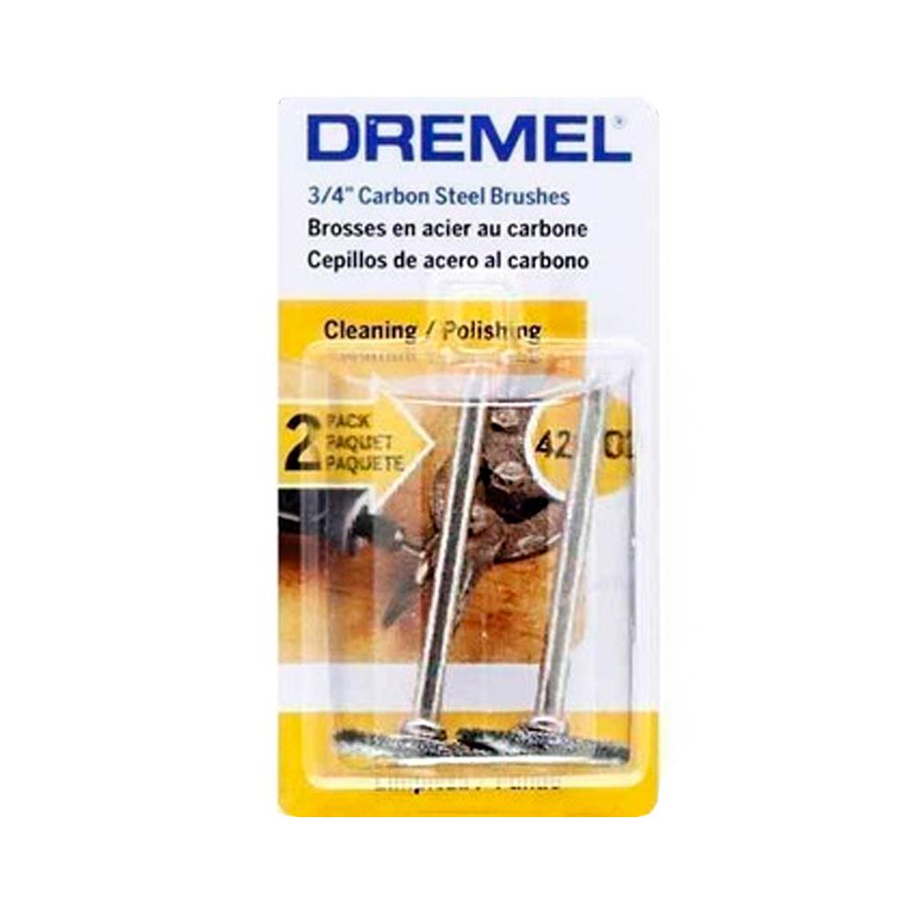 Cepillo De Acero Dremel Al Carbón 3/4""