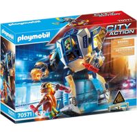Juego Playmobil City Action Robot Policia En Operacion