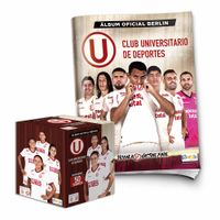 Álbum Club Universitario de Deportes 2023 Editorial Berlin Tapa Blanda + 1 Cajita (50 Sobres)