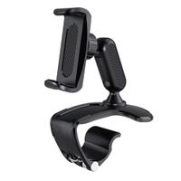 Soporte celular para tablero carro, plástico, negro