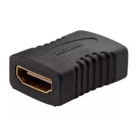 Adaptador Genérico hdmi, hembra a hembra, negro
