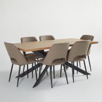 Juego de Comedor Max Taupe 6 Sillas
