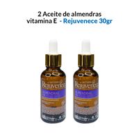 2 Aceite de almendras Vitamina E 30ml - Rejuvenece