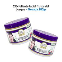 2 Exfoliante facial frutos del bosque 283g - Nevada.