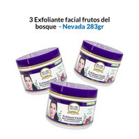 3 Exfoliante facial frutos del bosque 283g - Nevada.