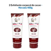 2 Exfoliante corporal de cacao 400g - Nevada