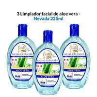 3 Limpiador facial de aleo vera 225ml - Nevada