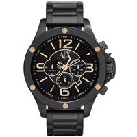 Reloj Armani Exchange AX1513 Para Hombre Fecha Cronómetro Acero Inoxidable Negro