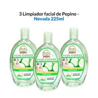 3 Limpiador facial de pepino 225ml - Nevada
