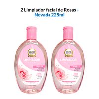 2 Limpiador facial de rosas 225ml - Nevada