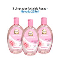 3 Limpiador facial de rosas 225ml - Nevada
