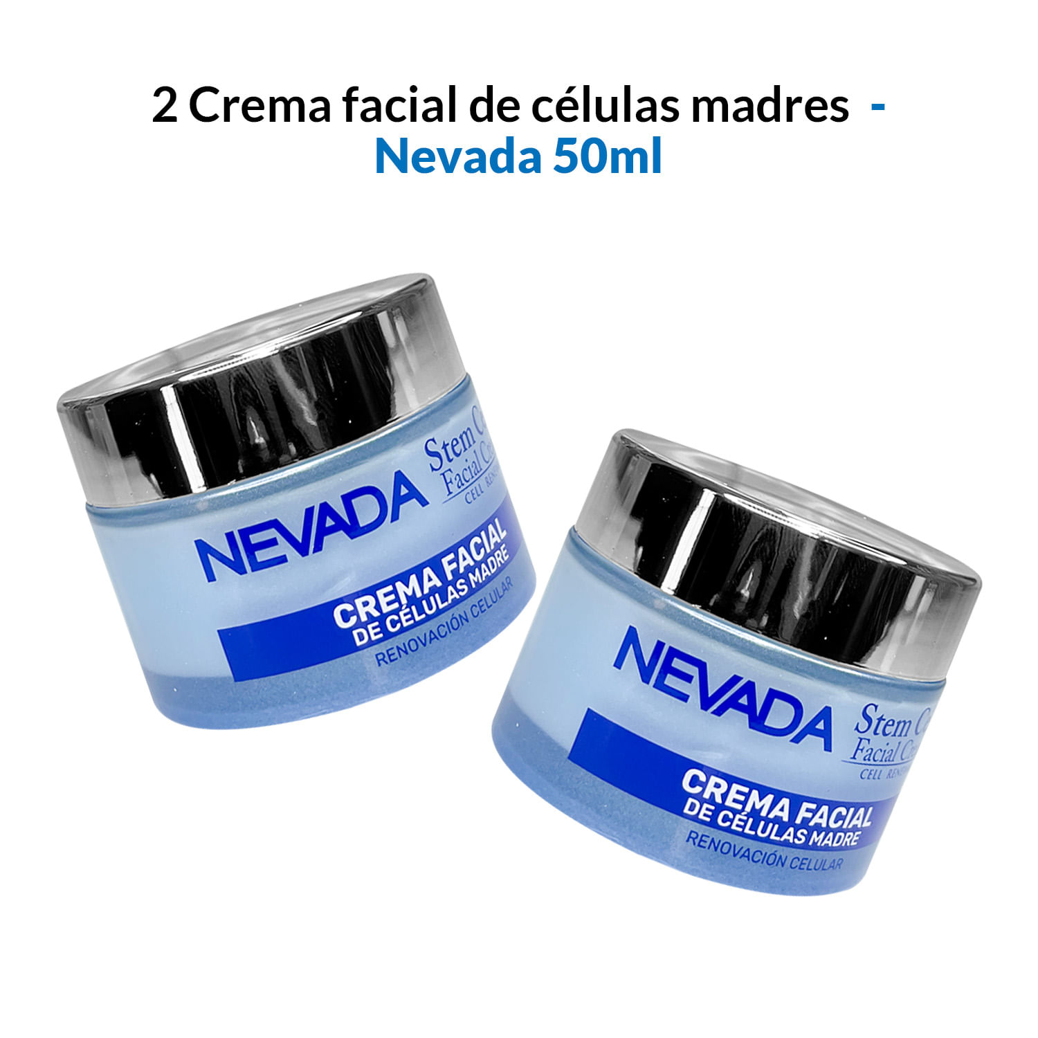 2 Crema facial de células madres 50ml - Nevada