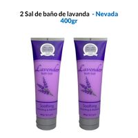 2 Sal de baño de lavanda 400ml - Nevada