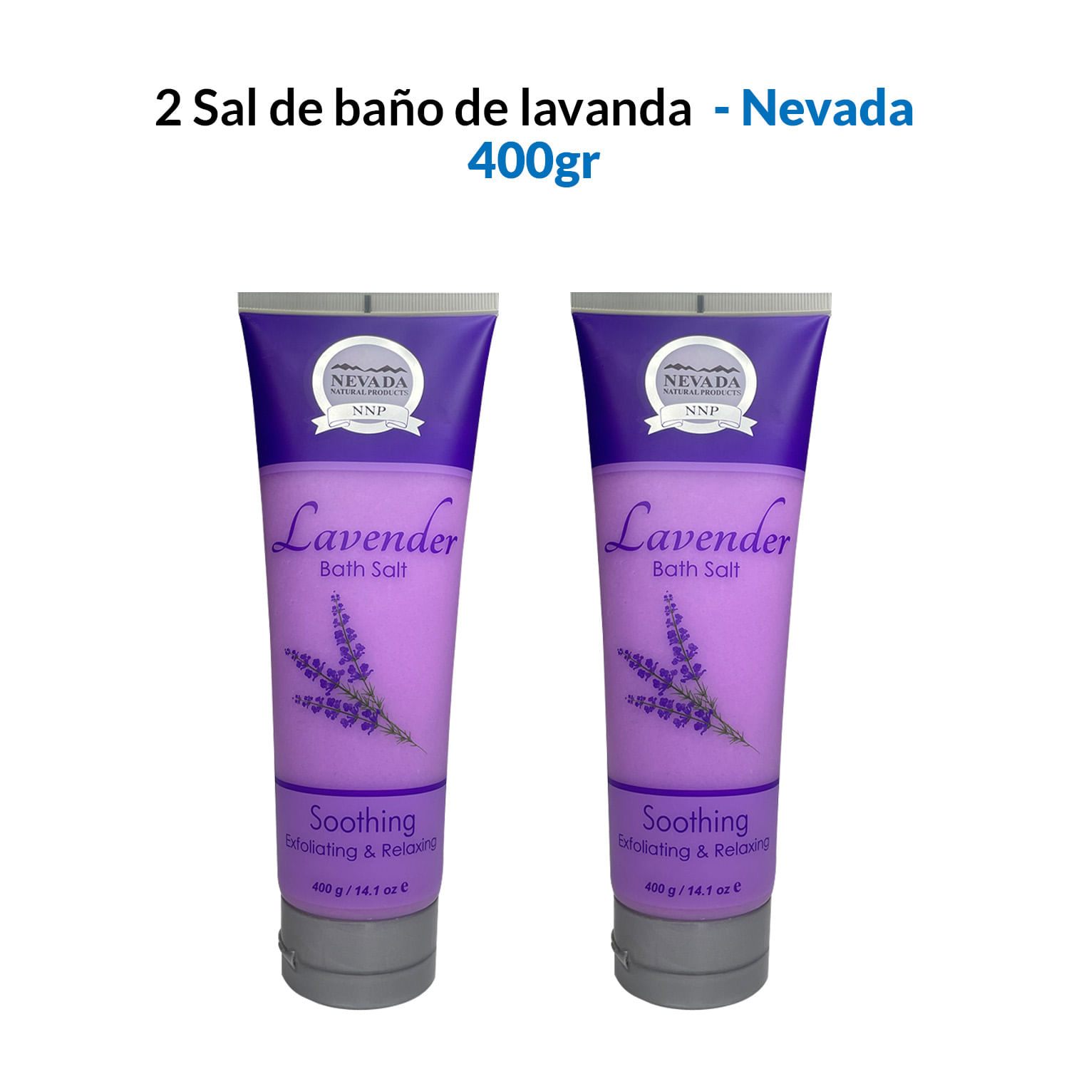 2 Sal de baño de lavanda 400ml - Nevada
