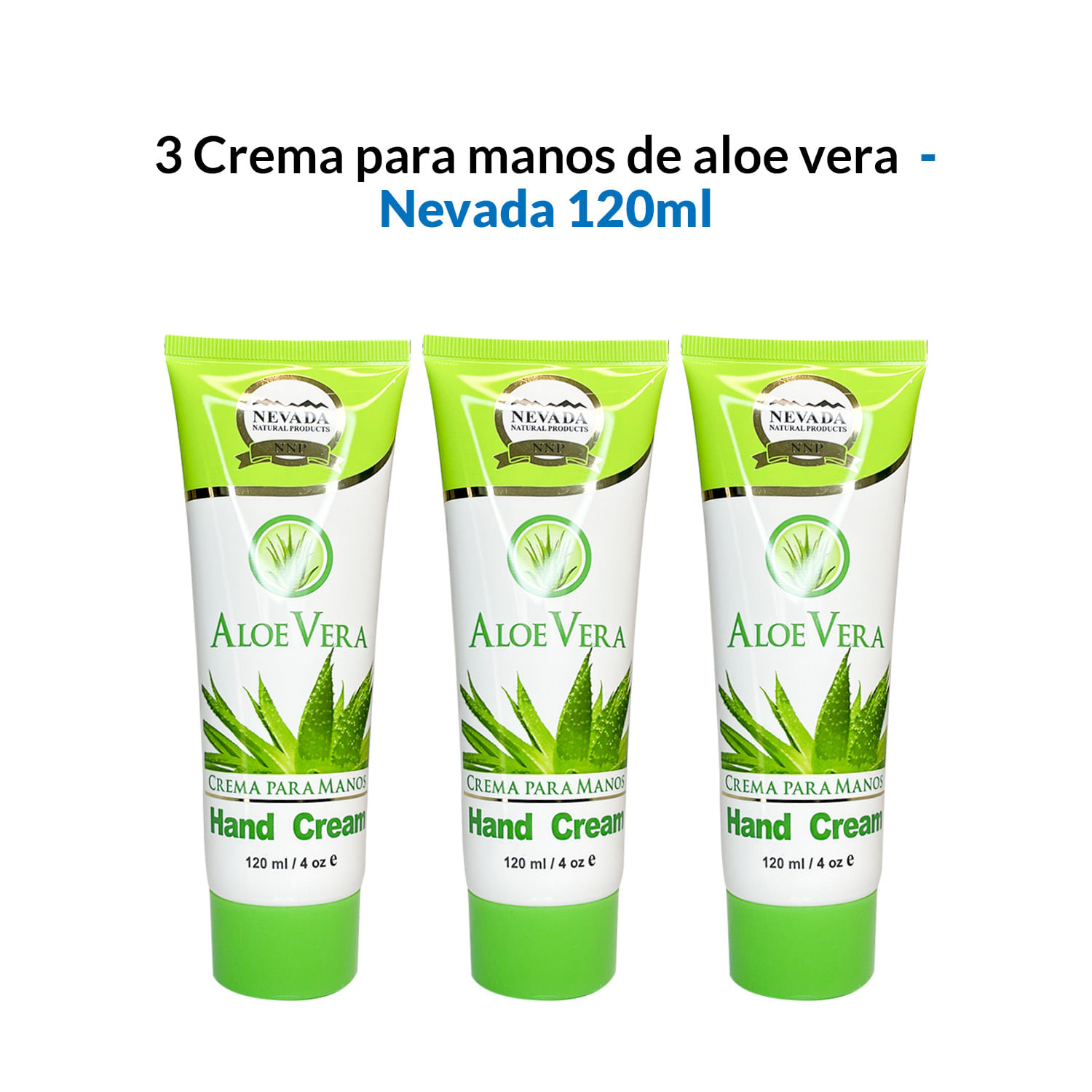 3 Crema para manos de aloe vera 120ml - Nevada