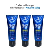 3 Mascarilla negra hidroplastica 120g - Nevada