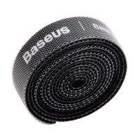Cinta amarracables de velcro Baseus, 1 metro, negro