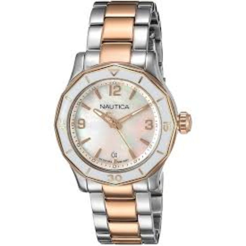 Reloj Mujer NAD19544L Plateado/Oro Rosa