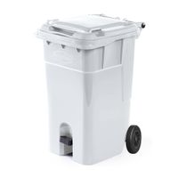 Tacho con pedal y ruedas N° 120 Blanco