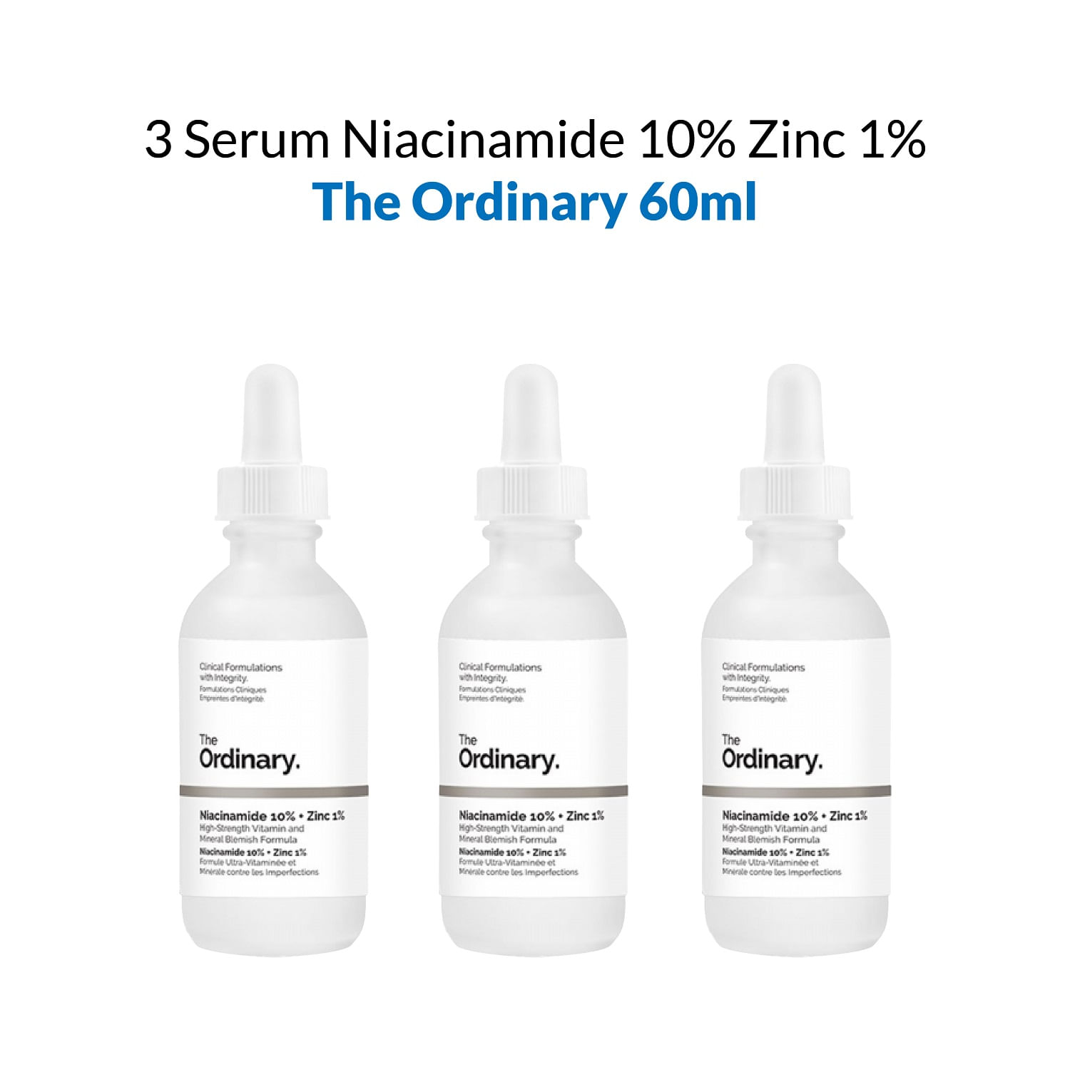 3 Serum Niacinamide 10% Zinc 1% The Ordinary 60ml
