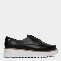 Zapatos Casual Top Model Mujeres Tmsh-07 Cloe Cuero Negro