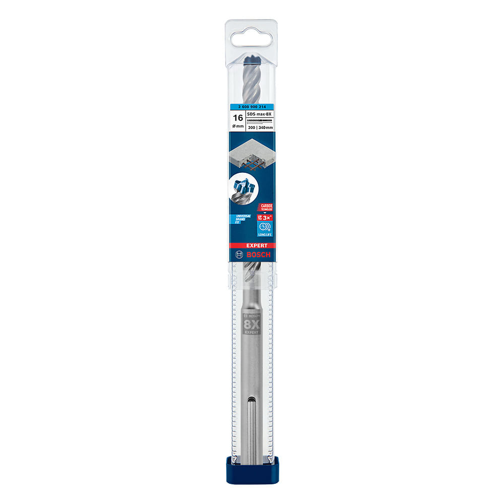 Broca SDS Max-8X 16x200x340 mm Bosch Expert 2608.900.214-000