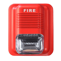 Sirena estrobo Flasher DM-307G 12V-24V 105Db 3 tonos Alarma incendio
