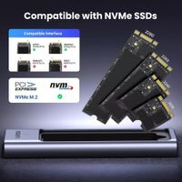 Forro Case Para M.2 Nvme / sata UGREEN 10gbps Usb C, Usb 3.2 Gen 2