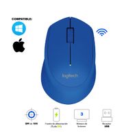 Mouse Logitech M280 Red