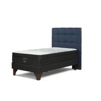 Dormitorio Europeo Tempo 1.5 Plazas Respaldo Issey Azul