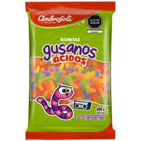 Gomas AMBROSOLI Gusanos Ácidos Bolsa 480g