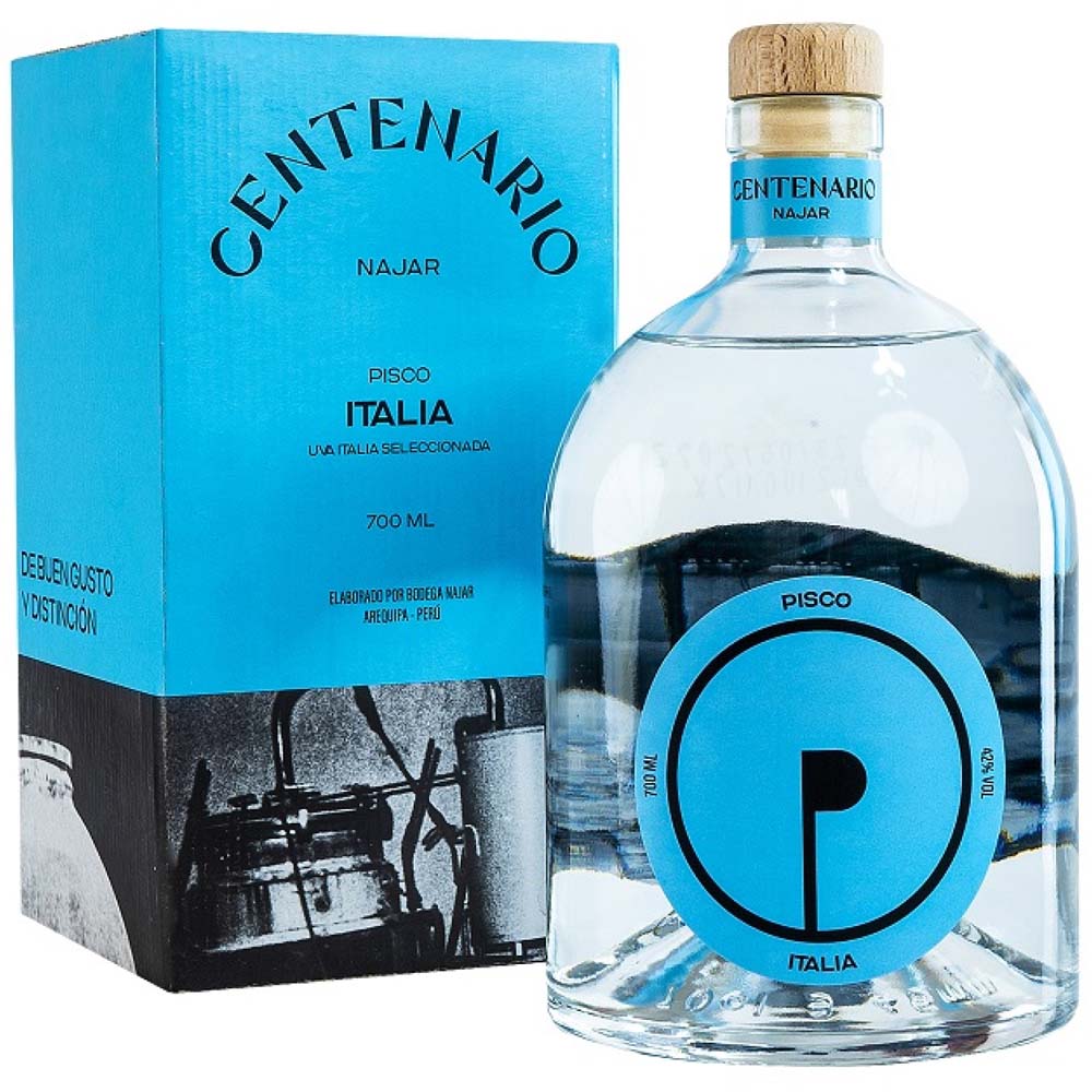 Pisco Italia NAJAR Centenario Botella 700ml
