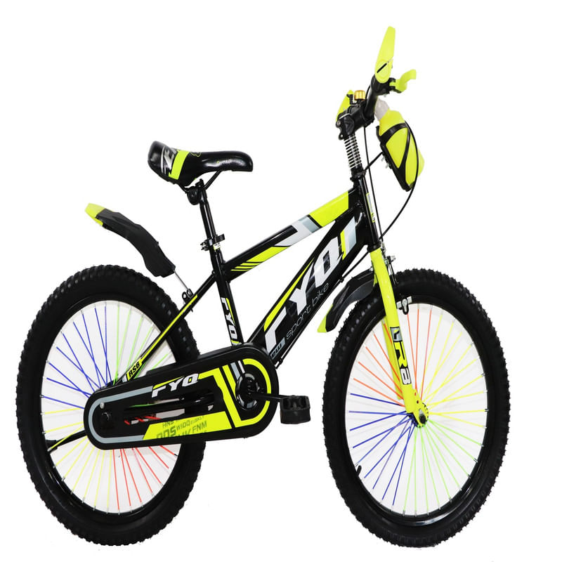 BICICLETA MTB NIÑO XCLUSIVE ARO 20 A/N AMARILLO