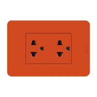 Tomacorriente Duplex Universal Lt Naranja Matix Go Bticino